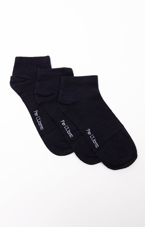 Lot de 3 paires de socquettes unies