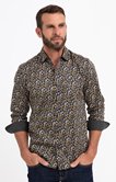 Chemise ajustée à motifs imprimés