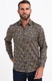 Chemise ajustée à motifs imprimés
