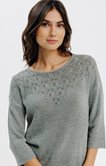 Pull en maille ajourée