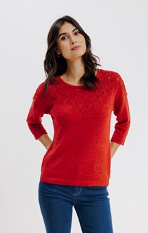 PULL EN MAILLE AJOURÉE