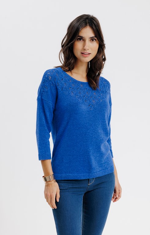 PULL EN MAILLE AJOURÉE
