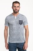 Tee-shirt manches courtes Lacet grille