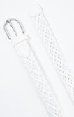 Ceinture tressée blanche