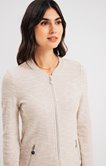Cardigan zippé col teddy 