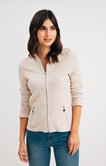 Cardigan zippé col teddy 