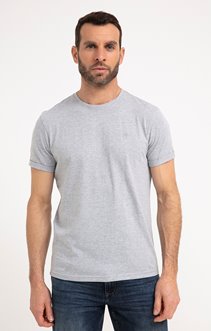 Tee-shirt manches courtes Basic chine
