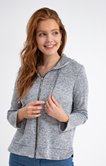 Cardigan zippé capuche 