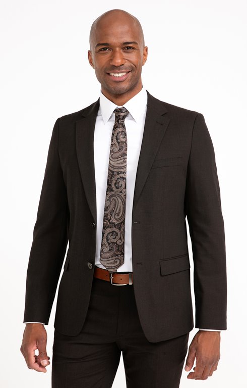 Veste de costume ajustée Brown