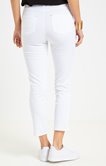 Pantalon coton avec détail franges