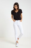 Pantalon coton avec détail franges