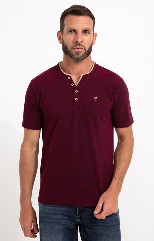 Tee-shirt manches courtes Slub Pique