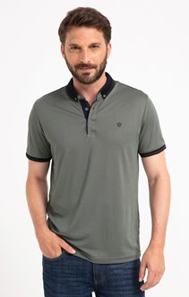 Polo manches courtes Olive