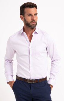 Chemise manches longues effet carreaux