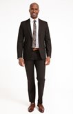 Pantalon de costume ajustée Brown