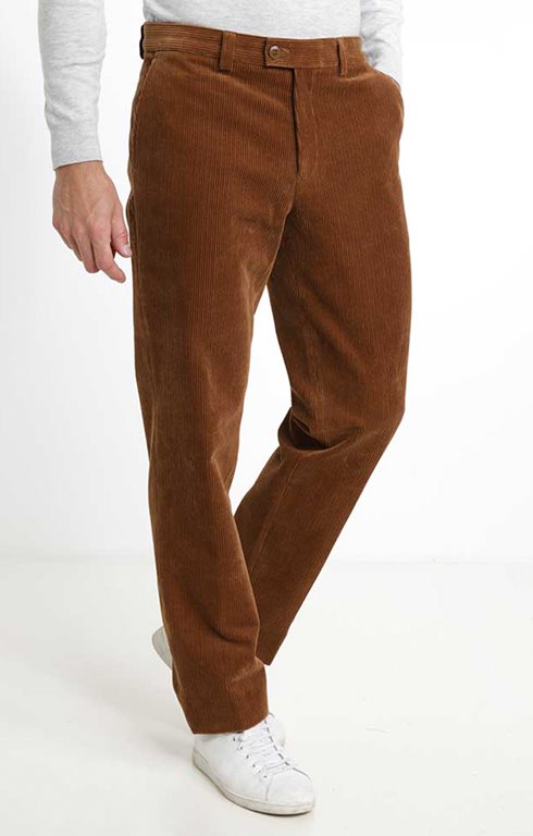 Pantalon velours extensible