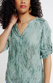 Blouse en lin imprimé