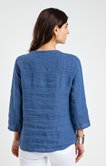 Blouse en lin avec broderies