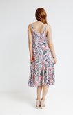 Robe longue en maille imprimé floral 