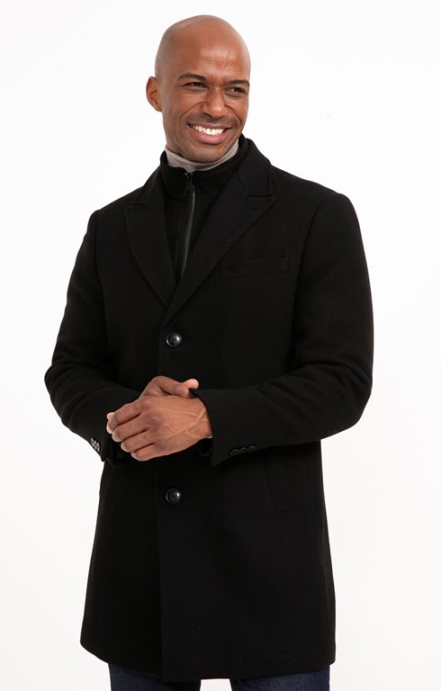 Manteau long noir Sweetyblack