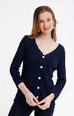Cardigan col V