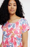 Tee-shirt été imprimé fleur