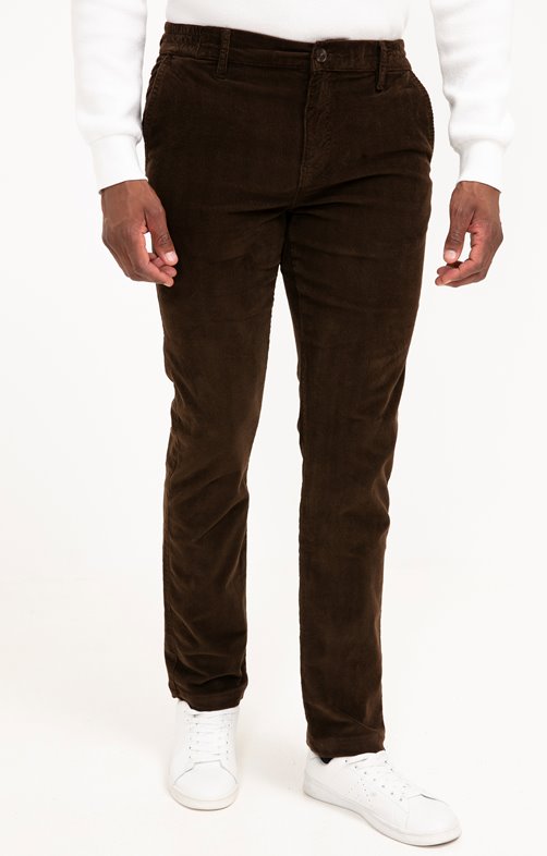 Pantalon chino velours imprimé Mick