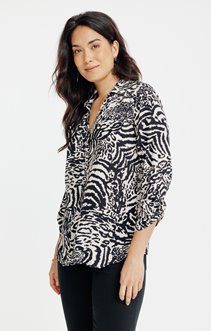 CHEMISE IMPRIME PEAU DE BÊTE 