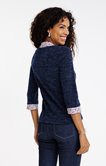 Pull matière fantaisie