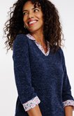 Pull matière fantaisie
