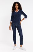Pull matière fantaisie