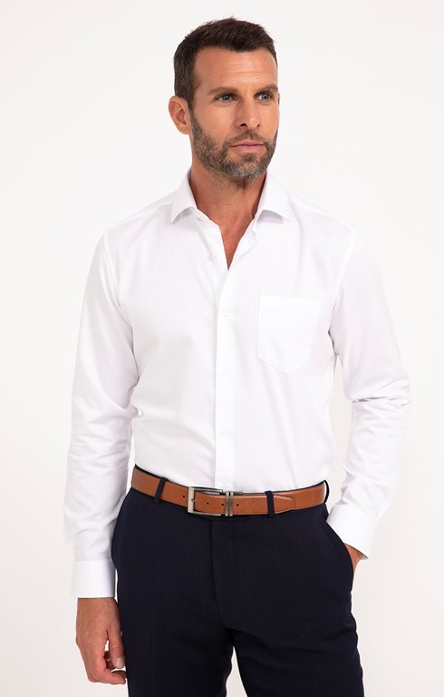 Chemise à manches longues coupe ajustée