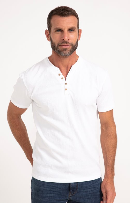 Tee-shirt manches courtes Crepe Uni