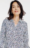 Tunique col chemise imprimée graphique