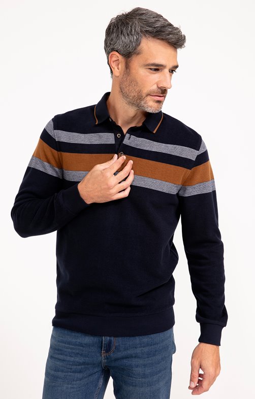 Polo manches longues Doux Ray