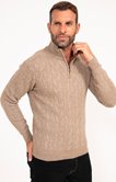 Pull col montant Torsade