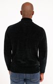 Pull col montant uni chenille