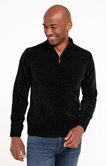 Pull col montant uni chenille