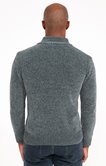 Pull col montant uni chenille