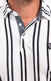 Polo manches courtes Crepstripe