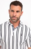 Polo manches courtes Crepstripe
