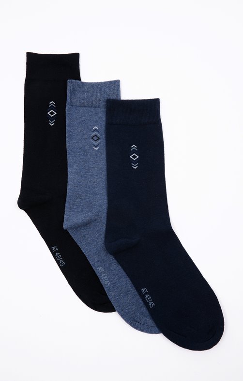 Lot 3 paires chaussettes homme