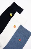 Lot de 3 paires de chaussettes Fruits