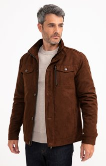 Blouson Geo Suede