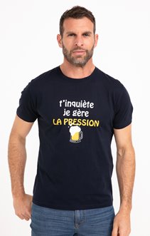 Tee-shirt t'inquiète je gère la pression