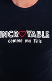 Tee-shirt incroyable comme ma fille