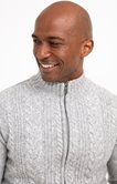Gilet torsade doublé polaire Torsy