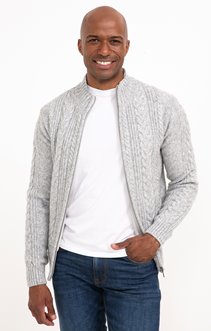 Gilet torsade doublé polaire Torsy