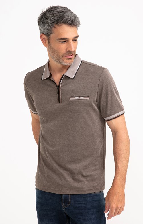 Polo manches courtes Zip Chic