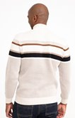 Pull col montant rayé